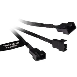 Splitter Alphacool 4 Pines 3x4 PWM 15cm Negro