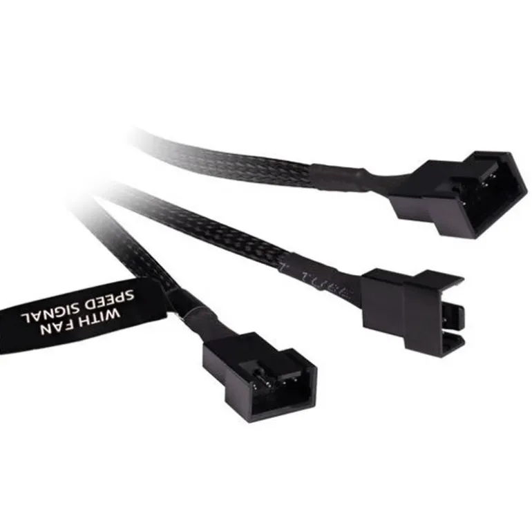 Splitter Alphacool 4 Pines 3x4 PWM 15cm Negro
