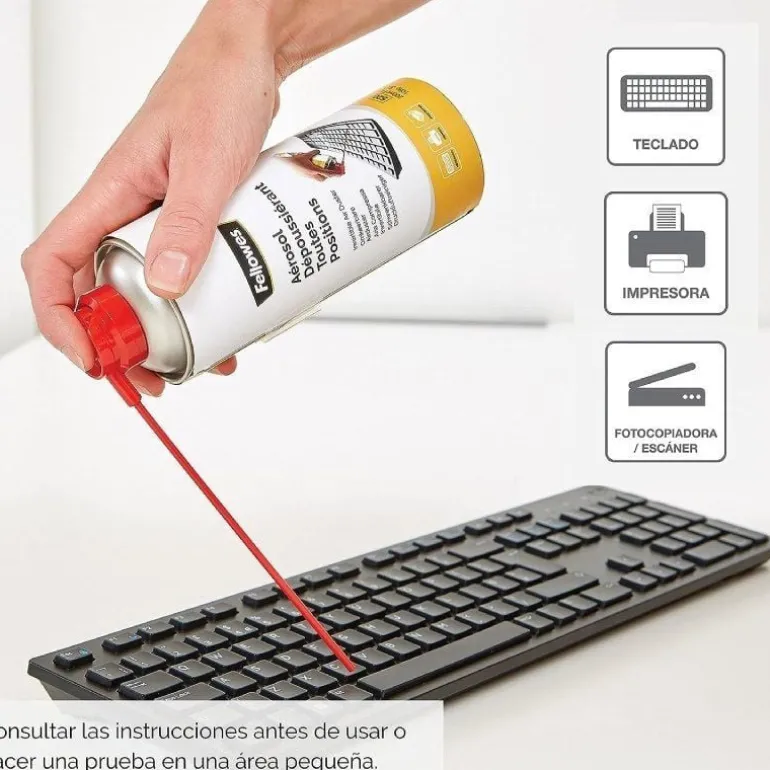 Spray Aire Comprimido Fellowes 9974804 Capacidad 200ml