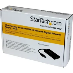 StarTech 3 Puertos USB 3.0 + 1 Red Ethernet Gigabit - HUB