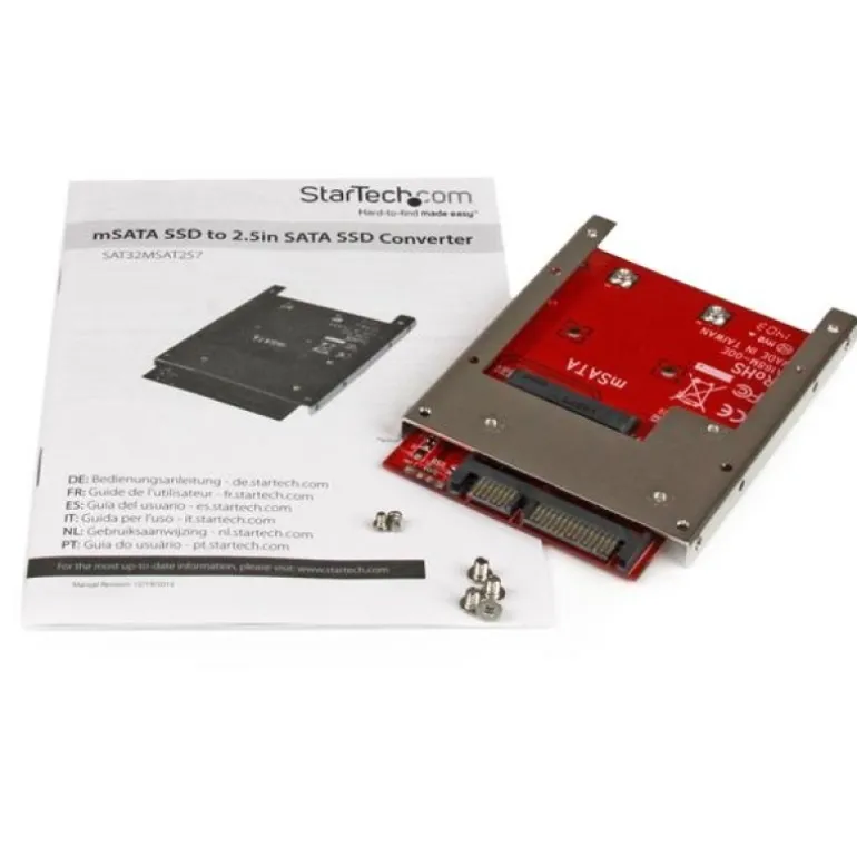 Startech Adaptador Conversor de SSD mSATA a SATA de 2.5" - Convertidor