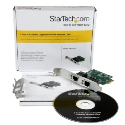 Startech Adaptador PCI-E 2 Puertos Gigabit - Tarjeta de Red