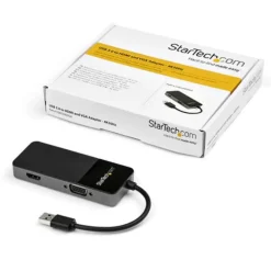 StarTech Adaptador USB 3.0 a HDMI o VGA - 4K - Adaptador