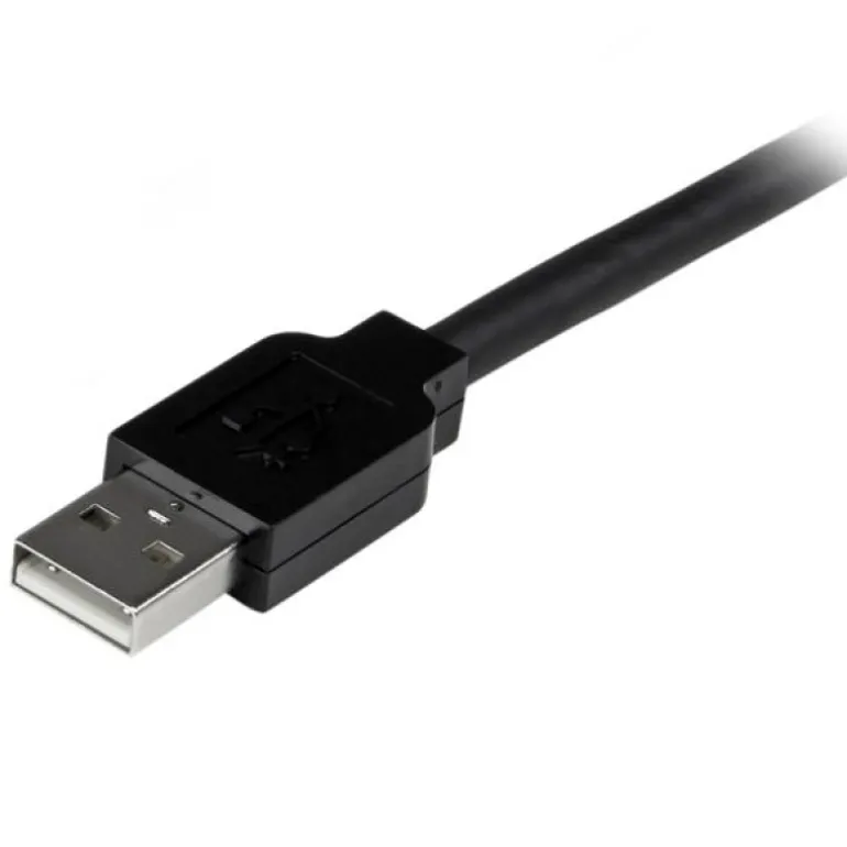 Startech Cable Extensión Alargador 20m USB 2.0 Alta Veloc. Macho a Hembra USB A - Negro - Cable USB