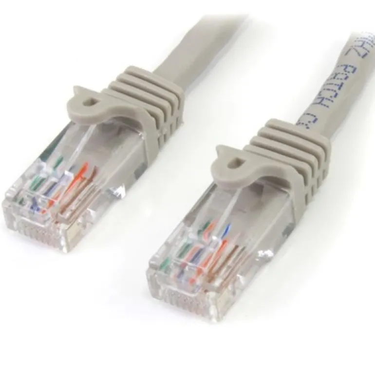StarTech Cat5e RJ45 Sin Enganche 3m C5e Gris - Cable Red