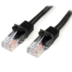 StarTech Cat5e RJ45 Sin Enganche 2m C5e Negro - Cable Red