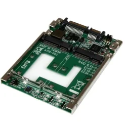 Startech Conversor de SSD mSATA Doble a SATA RAID de 2,5" - Adaptador