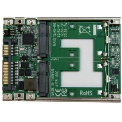 Startech Conversor de SSD mSATA Doble a SATA RAID de 2,5