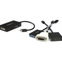 Startech Conversor Mini DisplayPort a VGA DVI o HDMI - Adaptador
