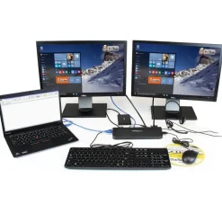 StarTech Dock Video HDMI y DVI/VGA Para Porttiles USB 3.0 - Dock Station