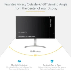 Startech Filtro Para Pantallas de 24IN