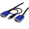 Startech KVM 3 m Ultra Delgado VGA USB HD15 - Cable
