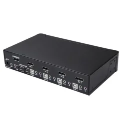 Startech KVM 4 Puertos DisplayPort Resolución 4K 60Hz - Switch