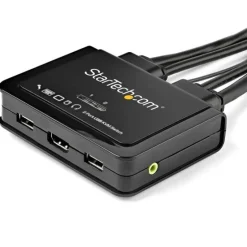 Startech KVM 2 Puertos HDMI - USB 4K 60Hz - Adaptador