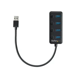 Startech Ladrón USB 4 Puertos USB-A - Hub USB 3.0