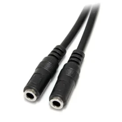 Startech Mini-Jack 3.5mm 3 Pines Macho a 2x Mini-Jack 3 Pines Hembra - Adaptador Divisor