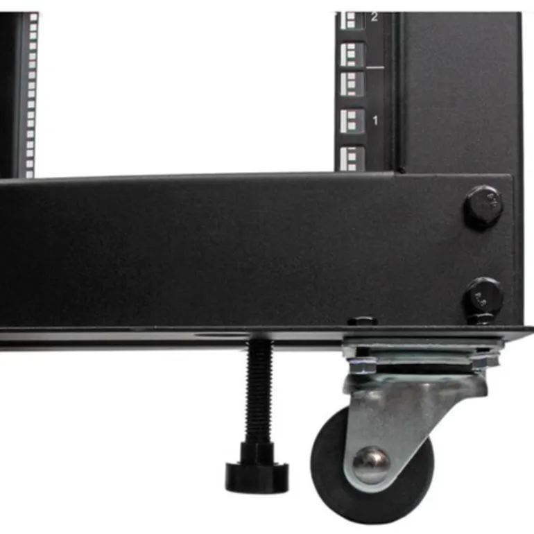 StarTech Rack de Marco Abierto con Profundidad Ajustable de 4 Columnas 25U - Rack de Marco