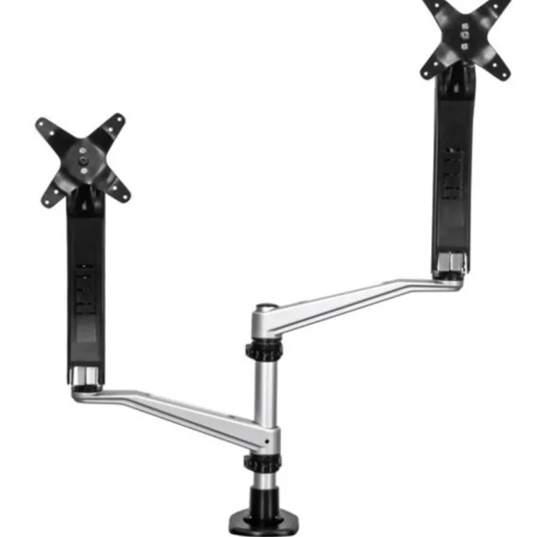 StarTech Soporte Para Dos Monitores Con Brazos Móviles / Apilable - Soporte Monitor