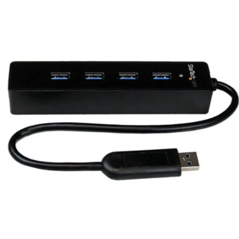 StarTech ST4300PBU3 USB 3 Super Speed 4Puertos Negro - Hub