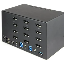 Startech Switch KVM 2 Puertos 4 Monitores DP 4K 60Hz