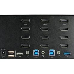 Startech Switch KVM 2 Puertos 4 Monitores DP 4K 60Hz