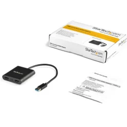 StarTech USB 3.0 a HDMI Doble 4K - Adaptador Gráfico