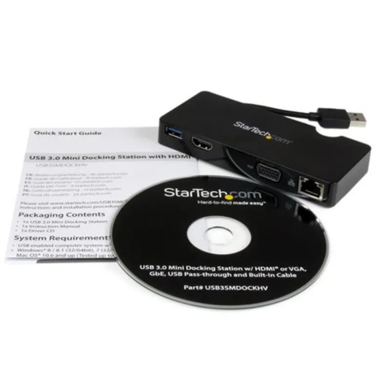 StarTech USB 3.0 Con HDMI o VGA - Dock Station