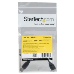 StarTech USB3AUB15CMS USB 3.0 A Macho/Micro B Macho 15 cm - Cable USB