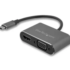 StarTech USB-C a VGA y HDMI Gris Espacial - Adaptador Gráfico