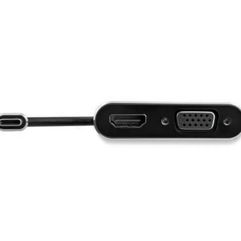 StarTech USB-C a VGA y HDMI Gris Espacial - Adaptador Gráfico