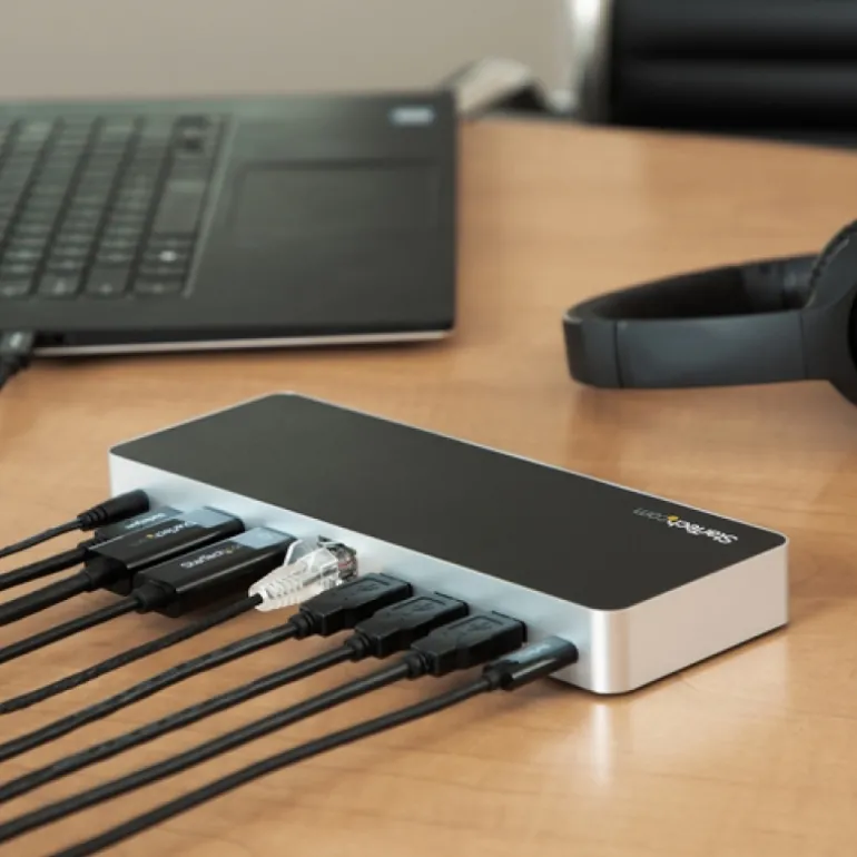 Startech USB-C Con MST Para Monitores Duales 5 Puertos USB 3.0 - Dock Station