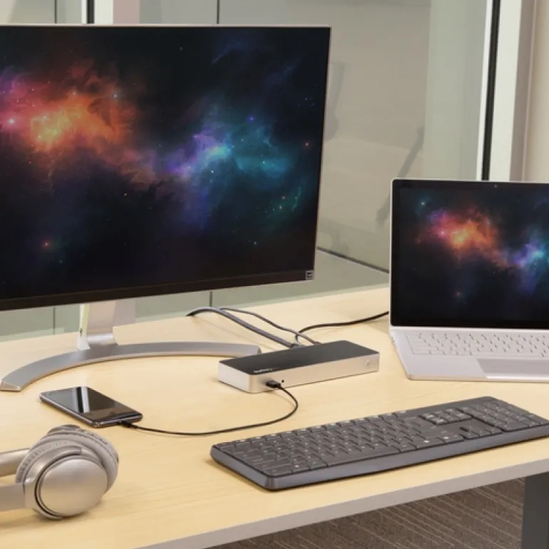 Startech USB-C Con MST Para Monitores Duales 5 Puertos USB 3.0 - Dock Station