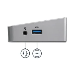 Startech USB-C Para Tres Monitores 4K Con 5x Puertos USB 3.0 - Dock Station