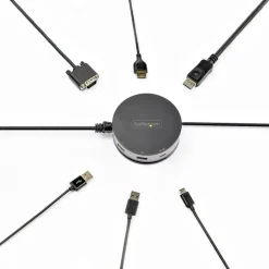 StarTech.com Adaptador Multipuerto USB C - USB 3.1 Gen 2 de 10Gbps Tipo C - Docking Station