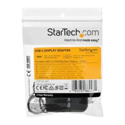 StarTech.com Adaptador Portátil USB-C a VGA Con Llavero - Adaptador