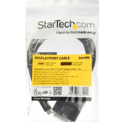 StarTech.com Cable USB-C a DVI 1920 x 1200 2m Negro - Adaptador