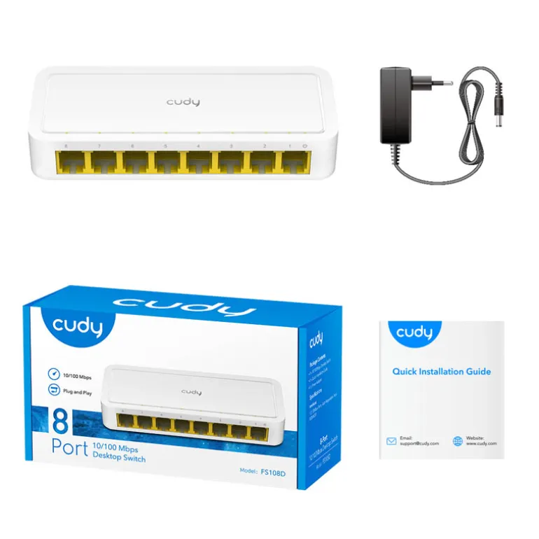 Switch Cudy FS108D Hub 8 Puertos