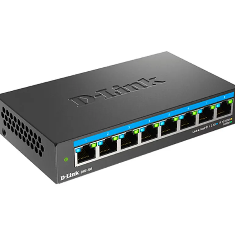 Switch D-Link DMS-108 8 Puertos 2,5G Negro