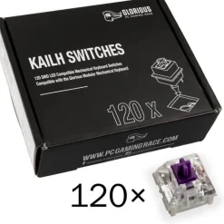 Switch Mecánico Glorious PC Gaming Race Pack 120 Switches Kailh Pro Purple