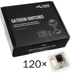 Switch Mecánico Glorious PC Gaming Race Pack 120 Switches Gateron MX Black