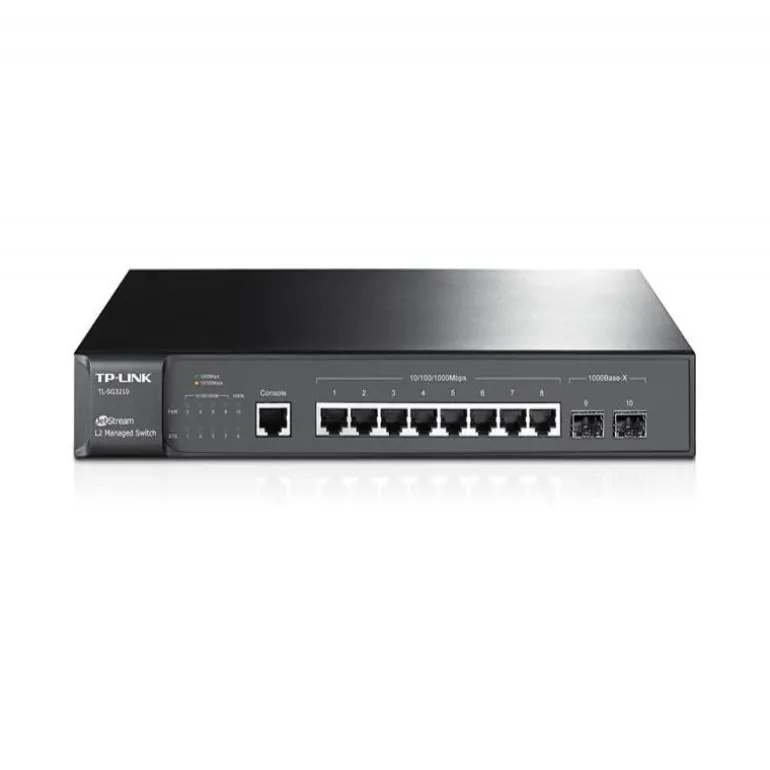 Switch TP-LINK 8 Puertos Gigabit L2 + 2 Slots SFP