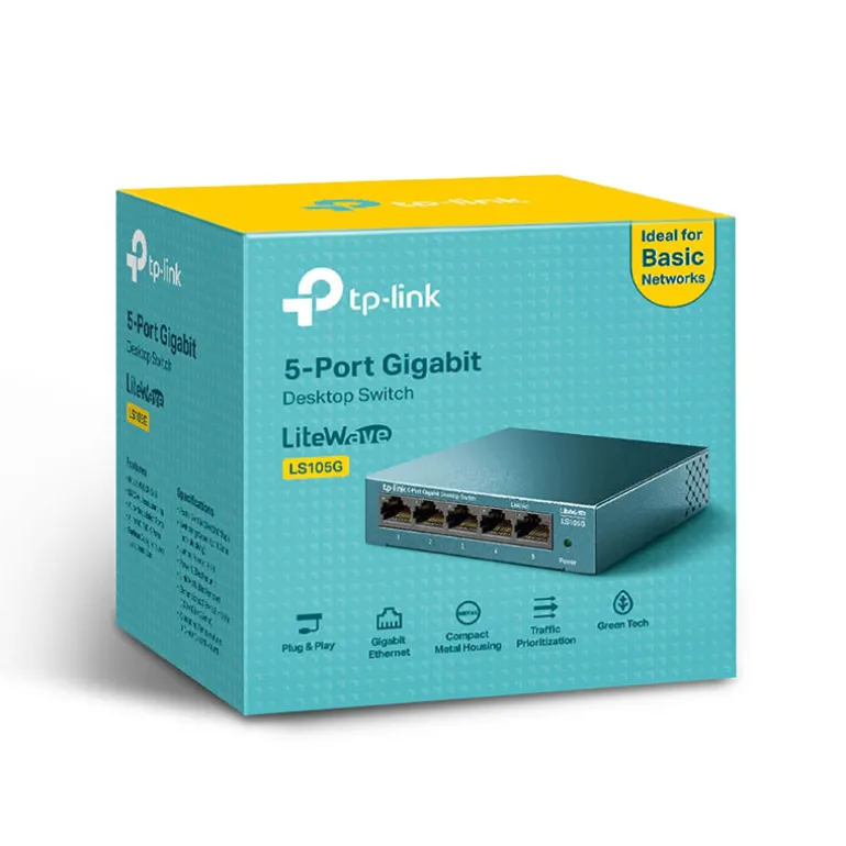 Switch TP-Link LS105G 5 Puertos Gigabit Azul