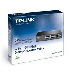Switch TP-LINK 24P 10/100, 1U Rack