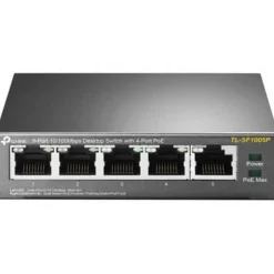 Switch TP-Link TL-SF1005P 5 Puertos RJ-45+ 4 Puertos PoE+