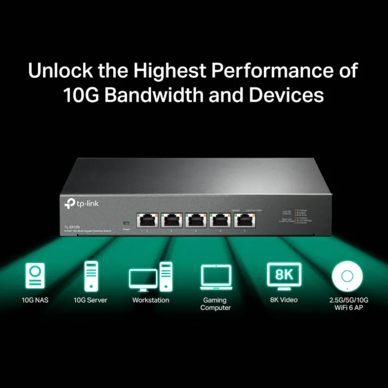 Switch TP-Link TL-SX105 5 Puertos 10Gb