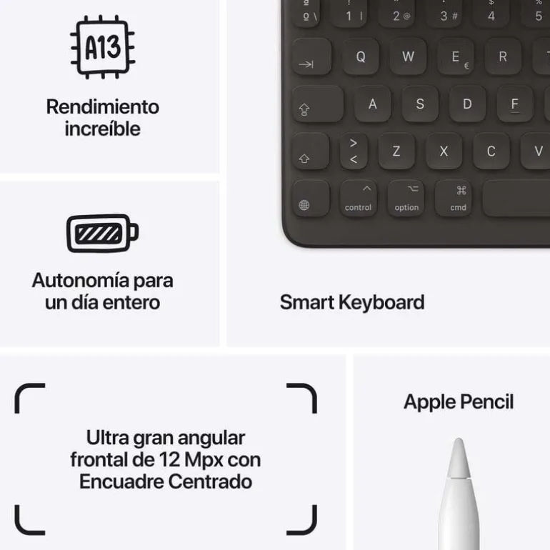 Tablet Apple iPad 2021 10.2" 4GB 64GB Wi-Fi Plata