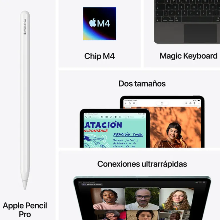 Tablet Apple iPad Air 2026 13" M4 12GB 1TB Wi-Fi Azul