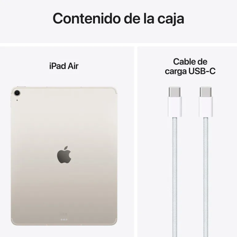 Tablet Apple iPad Air 13" M3 8GB 256GB Wi-Fi + Cell Blanco Estrella