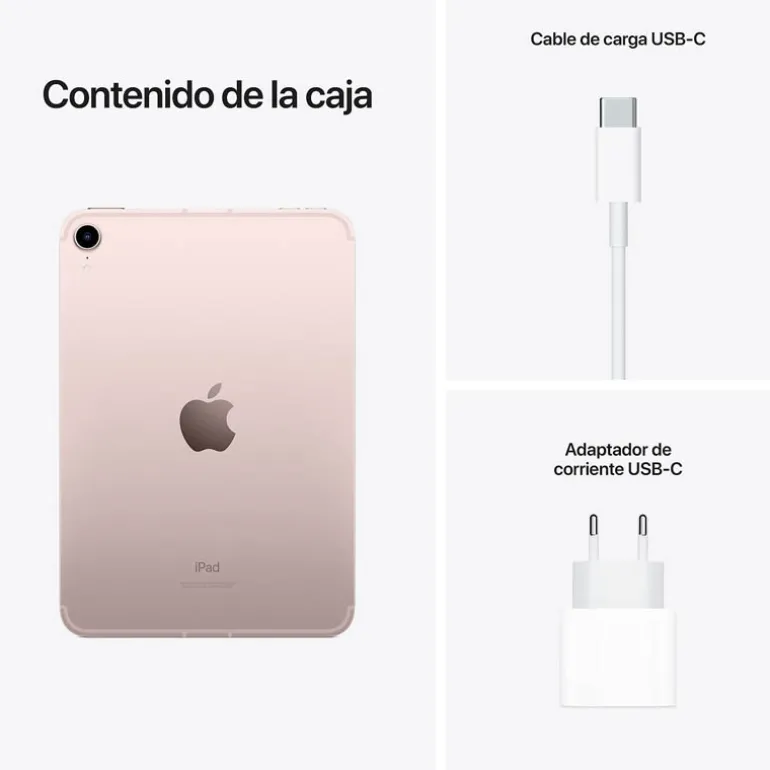 Tablet Apple iPad Mini Wi-Fi + Cellular 8.3" A15 4GB 64GB Rosa iPadOS