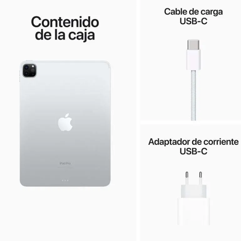 Tablet Apple iPad Pro 2022 11" M2 8GB 128GB Wi-Fi Plata